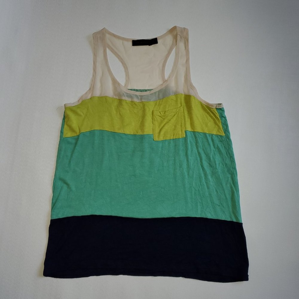 The Limited Racer Back Summer Block Color Tank - Picture 1 of 1